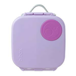B.box Zestaw Mini Lunchbox + Butelka tritanowa ze słomką 450 ml, Sugar Plum