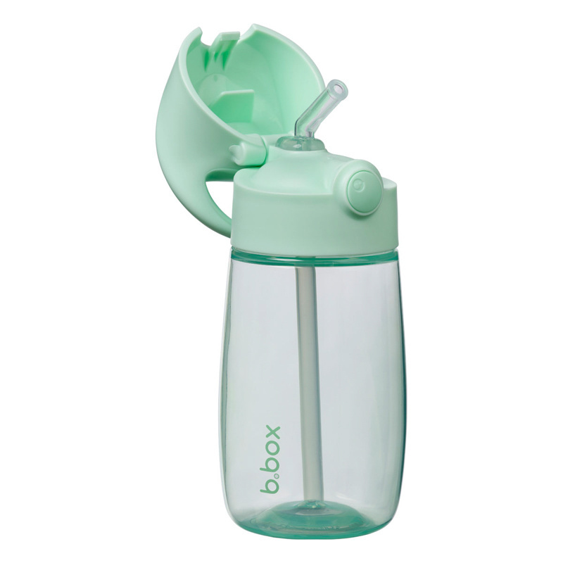 B.box Butelka do picia ze słomką dla dzieci Junior Spearmint 380 ml 12M+
