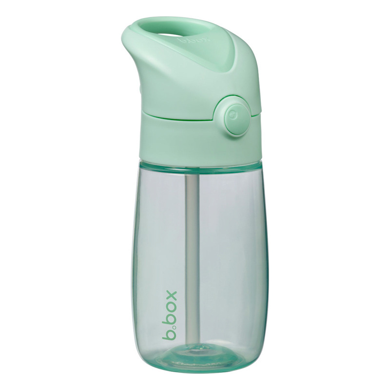 B.box Butelka do picia ze słomką dla dzieci Junior Spearmint 380 ml 12M+
