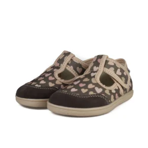 Kapcie Mido Barefoot Brown Hearts 189/289