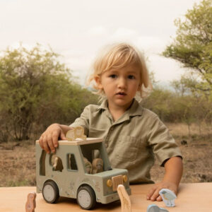 Little Dutch Drewniany samochód sorter Safari Friends