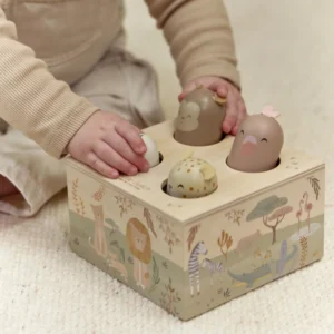 Little Dutch Drewniana zabawka pop-up Safari Friends