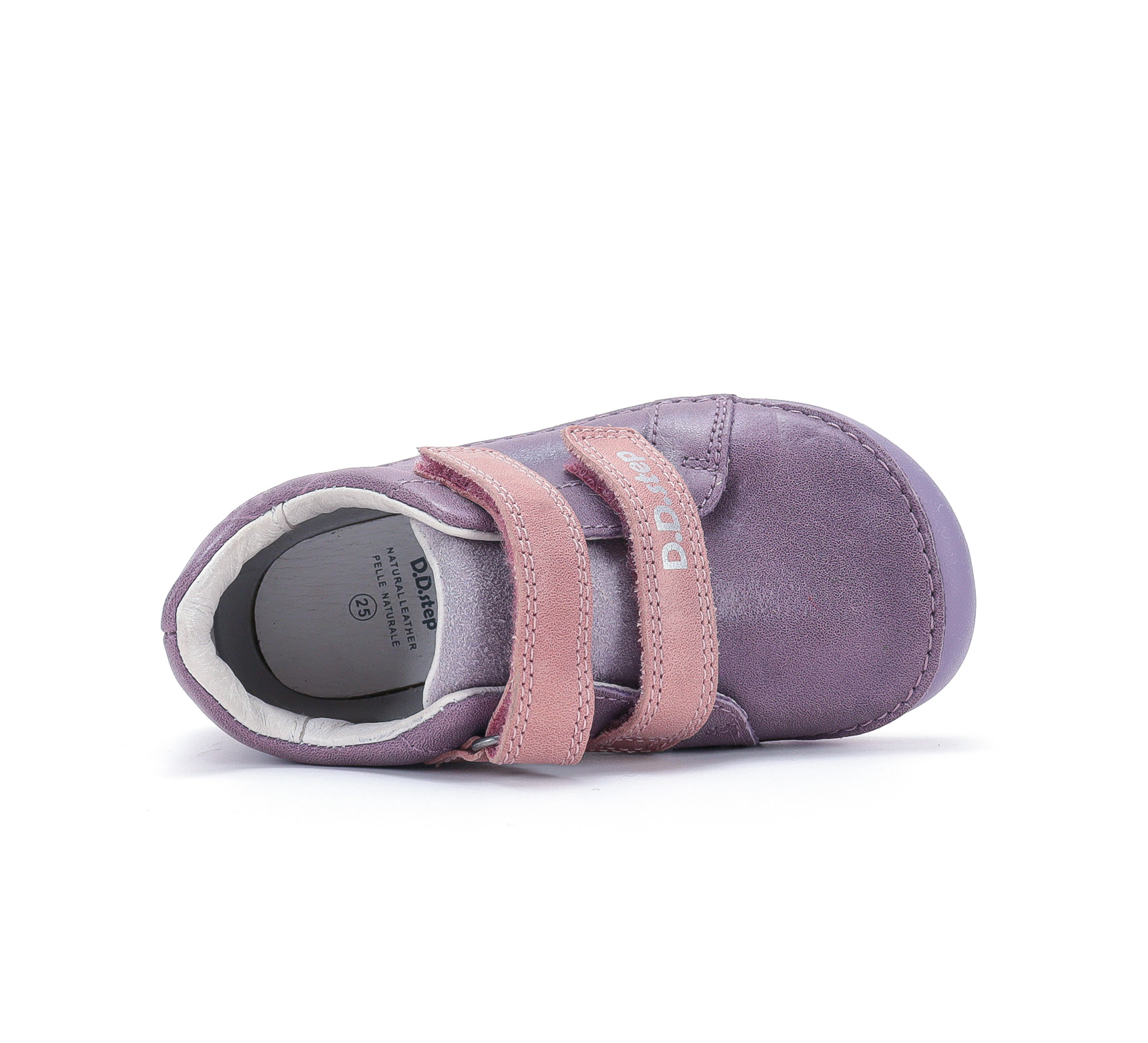 DD step półbuty skórzane S108-62871 L Grape