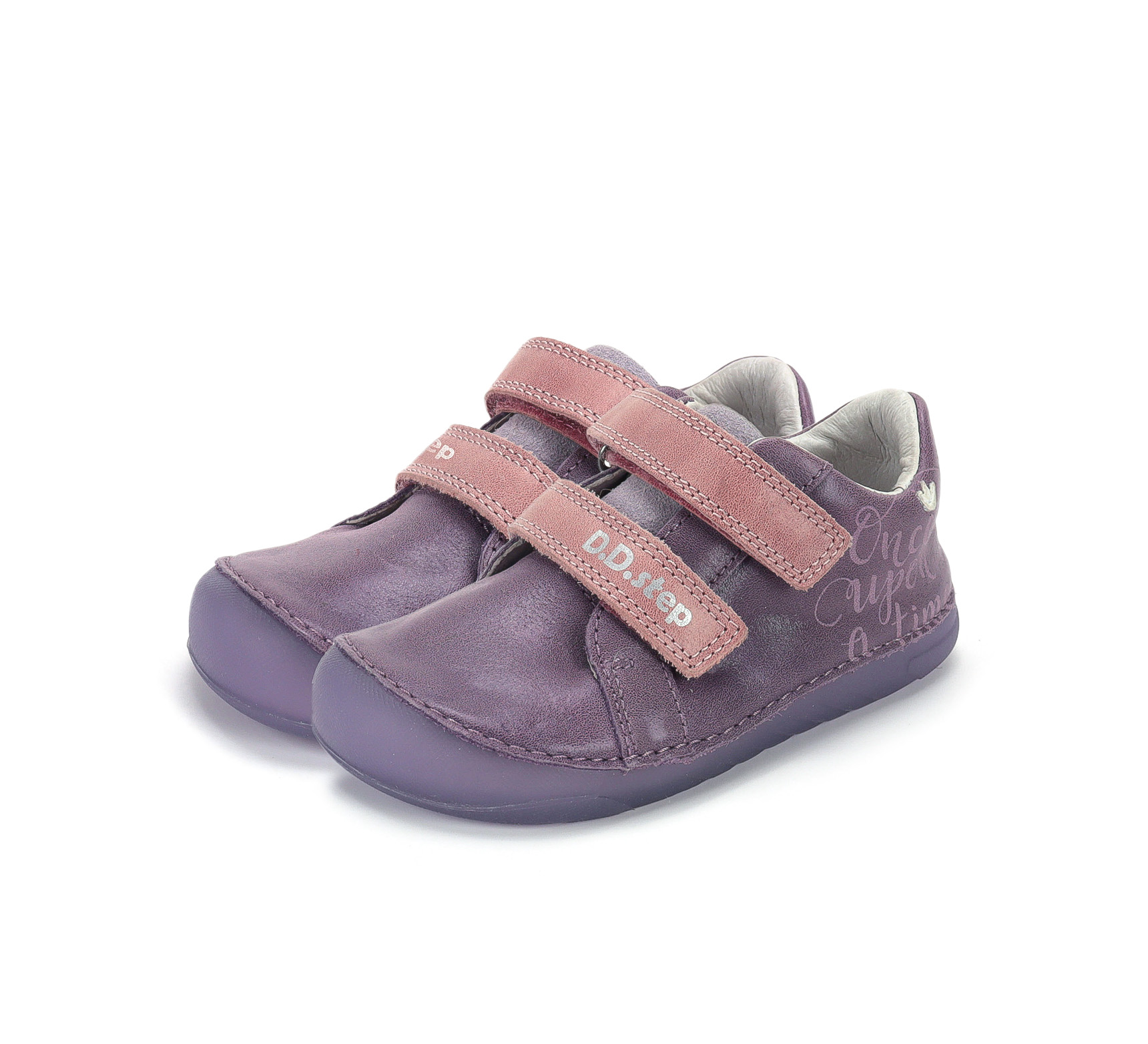 DD step półbuty skórzane S108-62871 L Grape