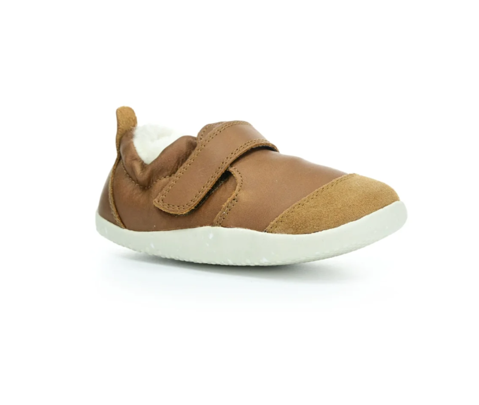 Buty do nauki chodzenia Bobux Marvel Arctic Caramel ocieplane