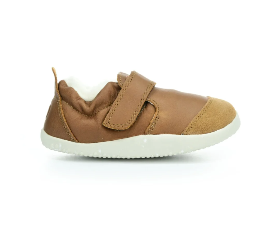 Buty do nauki chodzenia Bobux Marvel Arctic Caramel ocieplane
