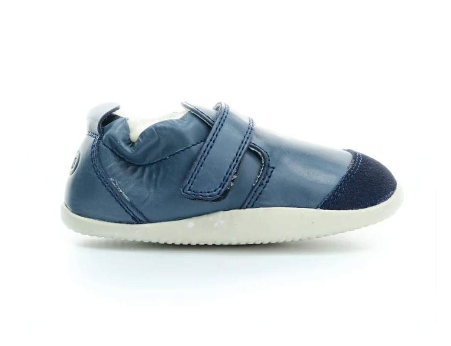 Buty do nauki chodzenia Bobux Marvel Arctic Navy ocieplane