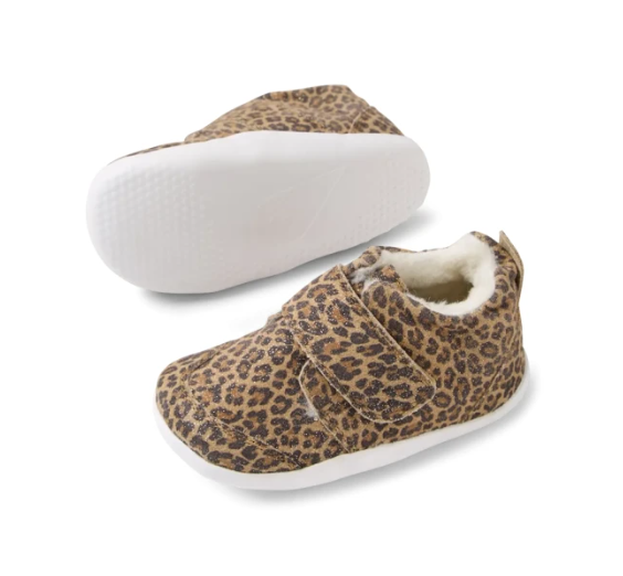 Buty do nauki chodzenia Bobux Rover Arctic Leopard Shimmer 512606 ocieplane