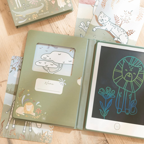 Little Dutch Tablet o rysowania Safari Friends
