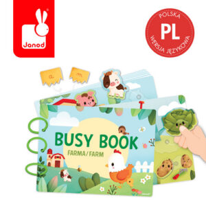Janod Książeczka z zadaniami Busy Book Farma 3+