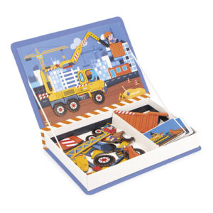 Janod Magnetyczna układanka Plac Budowy Magnetibook 3+