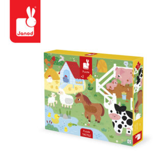 Janod Puzzle sensoryczne dotykowe Farma 20 el. 2+