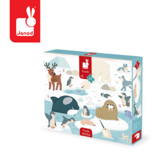 Janod Puzzle sensoryczne dotykowe Kraina polarna 20 el. 2+