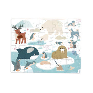 Janod Puzzle sensoryczne dotykowe Kraina polarna 20 el. 2+