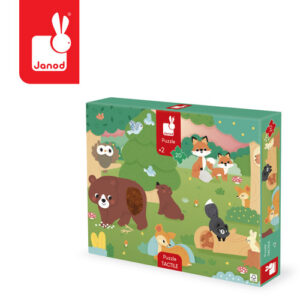 Janod Puzzle sensoryczne dotykowe Las 20 el. 2+
