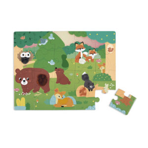 Janod Puzzle sensoryczne dotykowe Las 20 el. 2+