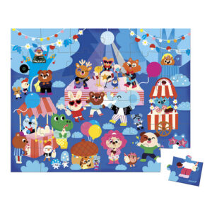 Puzzle w walizce Przyjęcie 36 elementów 4+ Made in France, Janod