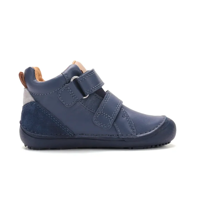 DD Step Trzewiki skórzane barefoot A063-62353AL Royal Blue