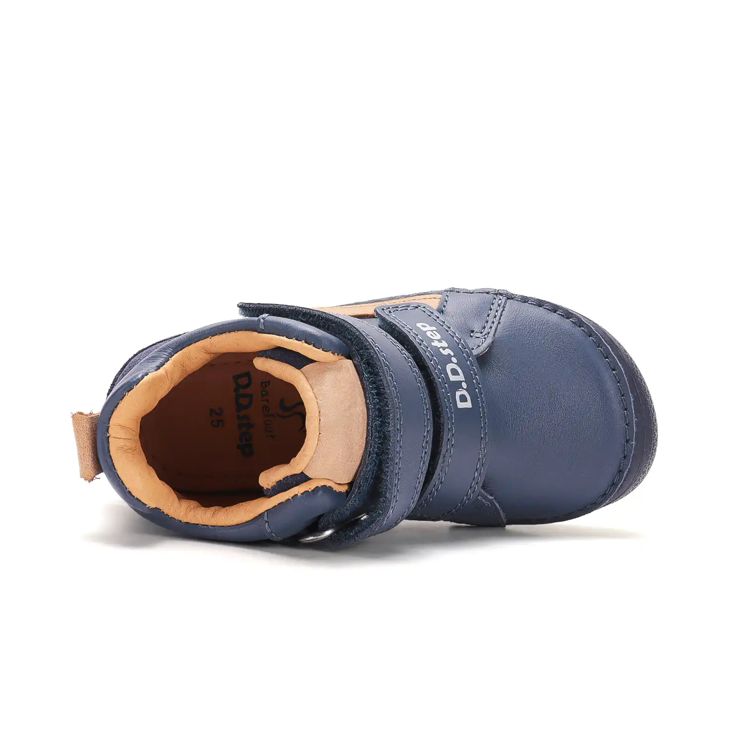 DD Step Trzewiki skórzane barefoot A063-62353AL Royal Blue