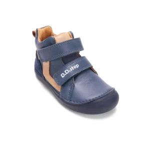 DD Step Trzewiki skórzane barefoot A063-62353AL Royal Blue