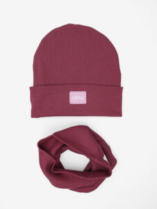 Czapka z kominem UL&KA Line Berry
