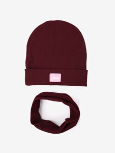 Czapka z kominem UL&KA Line Merlot
