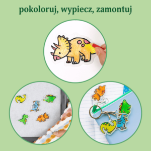 Tiger Tribe Zestaw Zawieszki do Wypiekania - Dinozaury