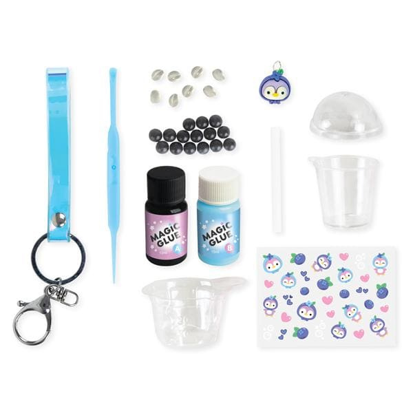 Tiger Tribe Zestaw Kreatywny - Zawieszka DIY Jagodowe Bubble Tea