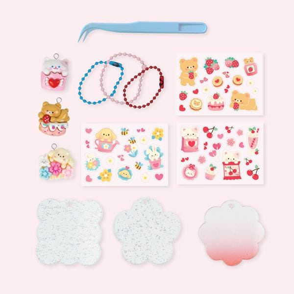 Tiger Tribe Zestaw Kreatywny - Zawieszka DIY Naklejki Kawaii