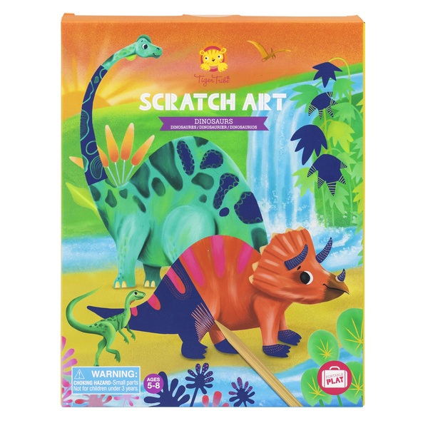 Zestaw Artystyczny do Wydrapywania Dinozaury Tiger Tribe 5-8 lat